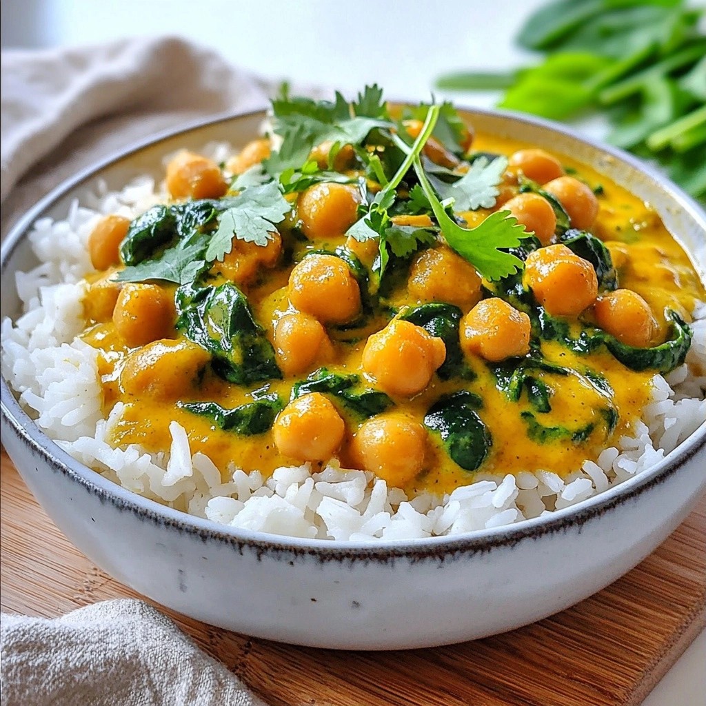 Crockpot Meal Prep Chickpea and Spinach Tikka Masala