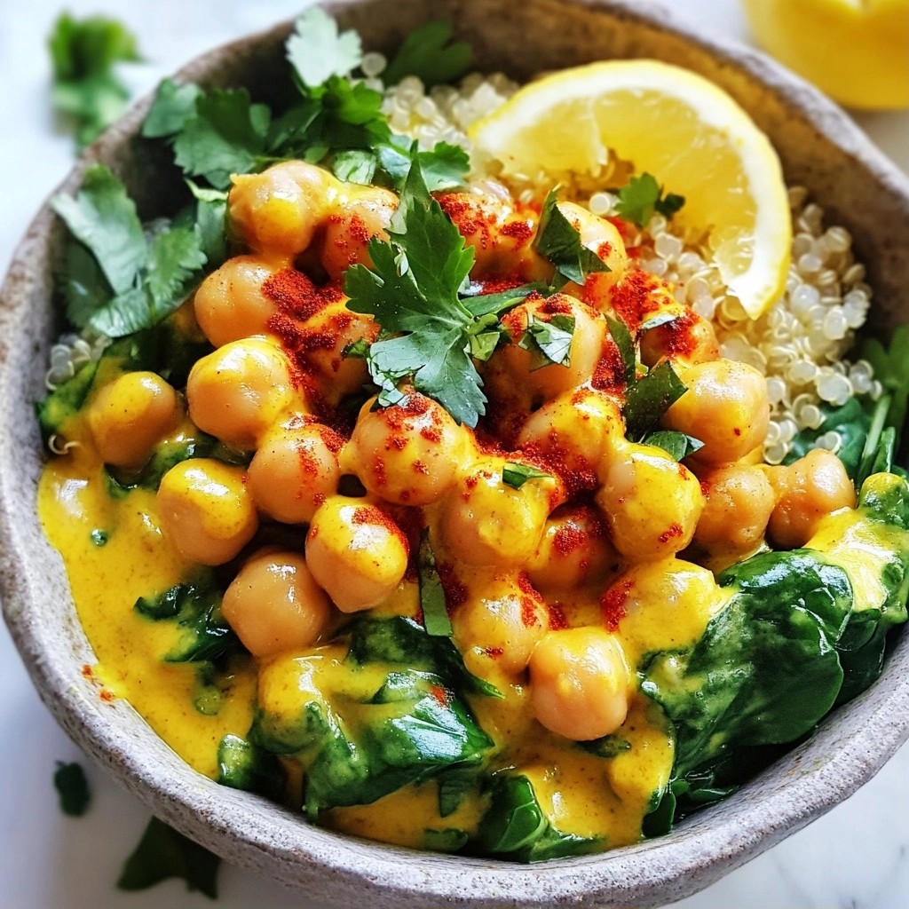 Crockpot Meal Prep Savory Turmeric Chickpea Bowls Delight