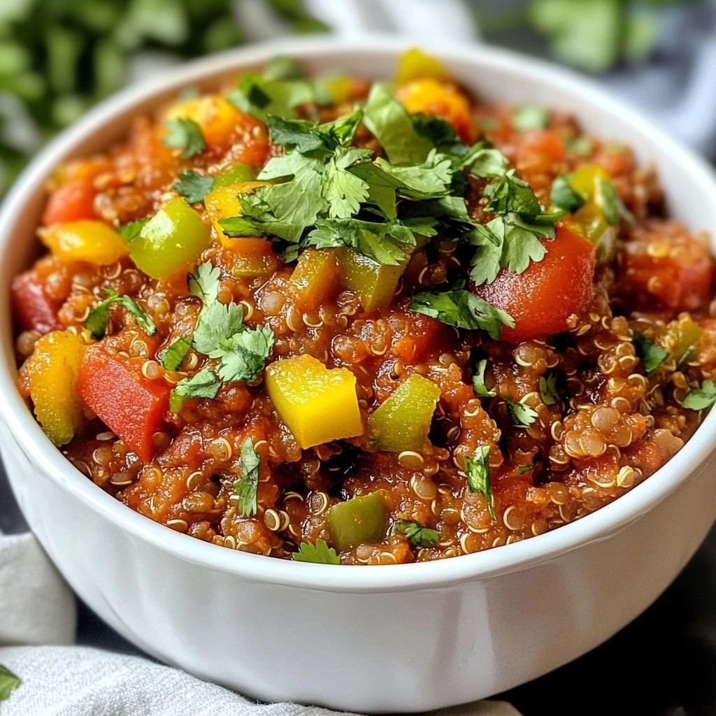 Crockpot Meal Prep Spicy Lentil Quinoa Delight
