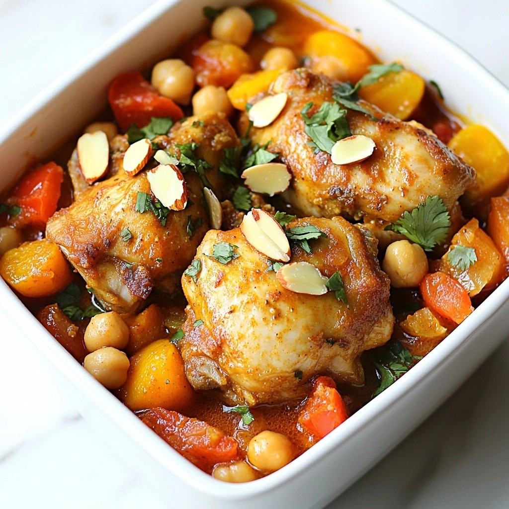 Tender Slow Cooker Moroccan Spiced Chicken Stew Delight