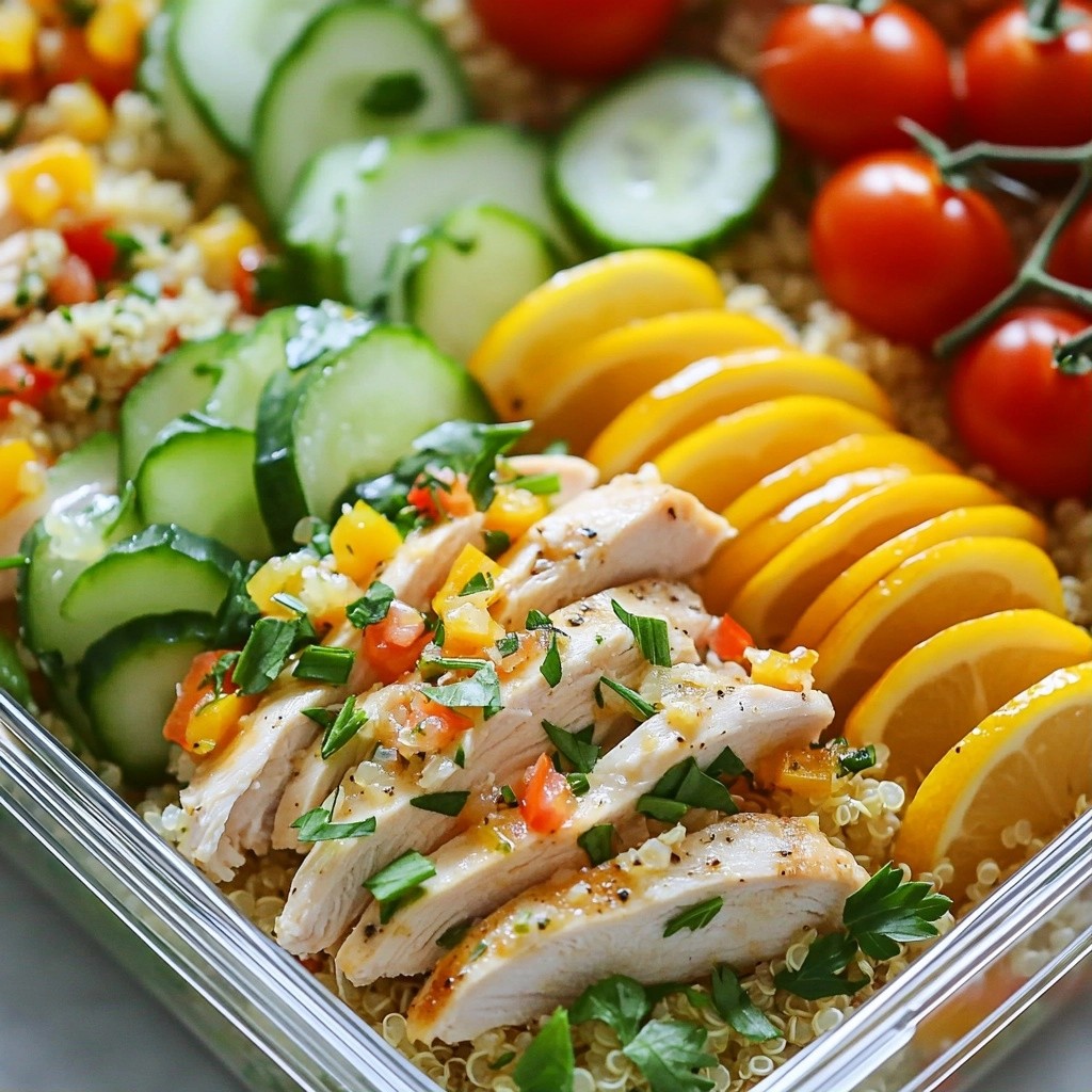 Crockpot Meal Prep Herb Lemon Chicken Bowls Easy Way