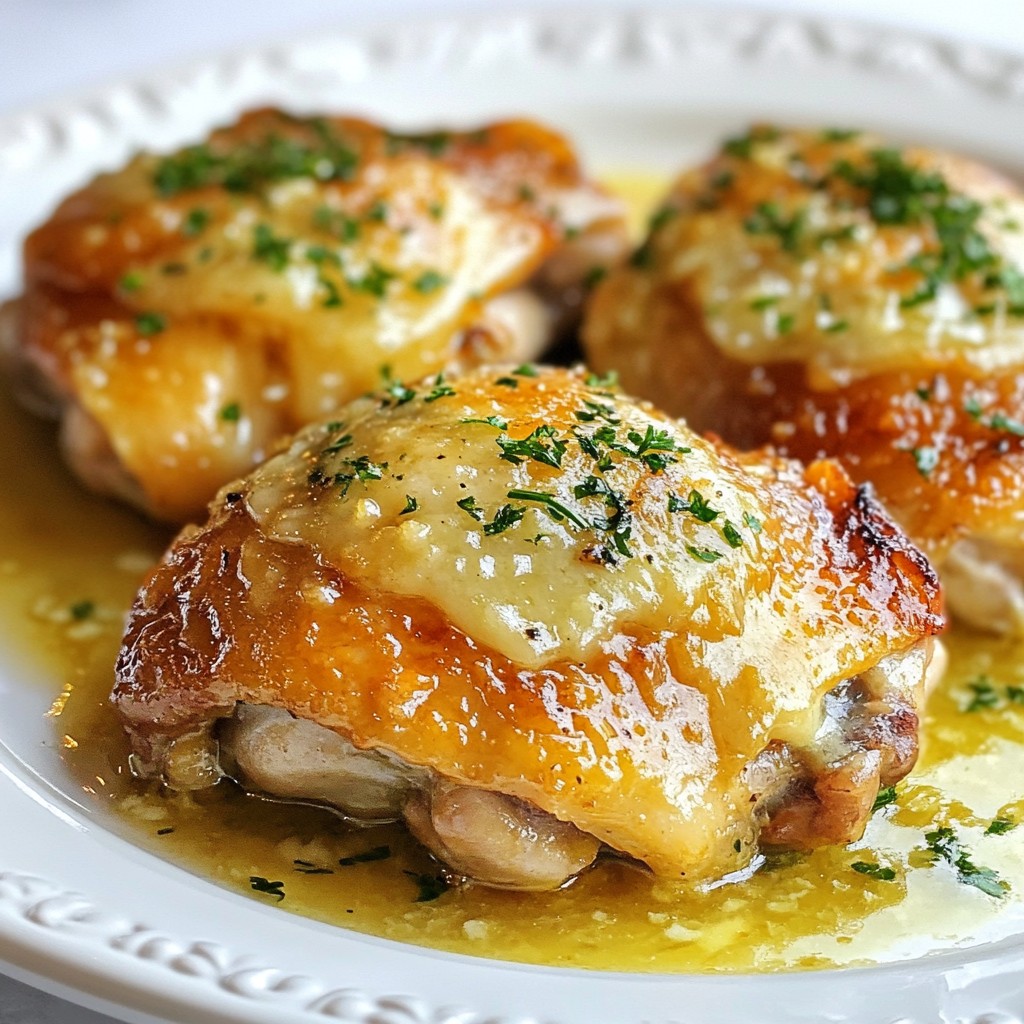 Savory Slow Cooker Garlic Parmesan Chicken Thighs Recipe