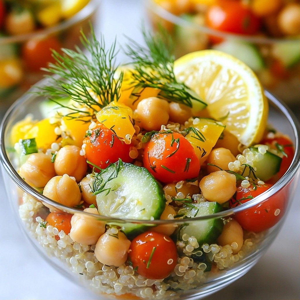 Crockpot Meal Prep Lemon Dill Quinoa Bowls Delight