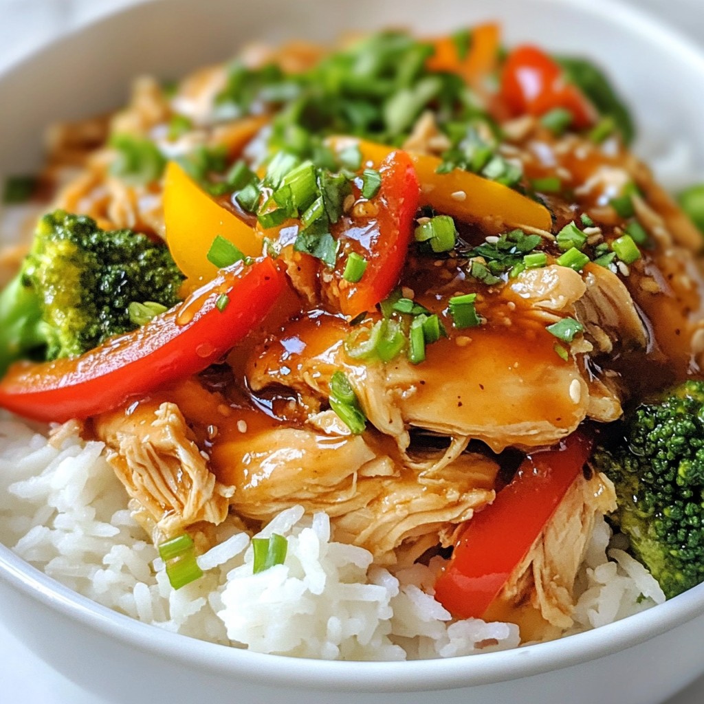 Quick Slow Cooker Honey Garlic Chicken Delightful Dish