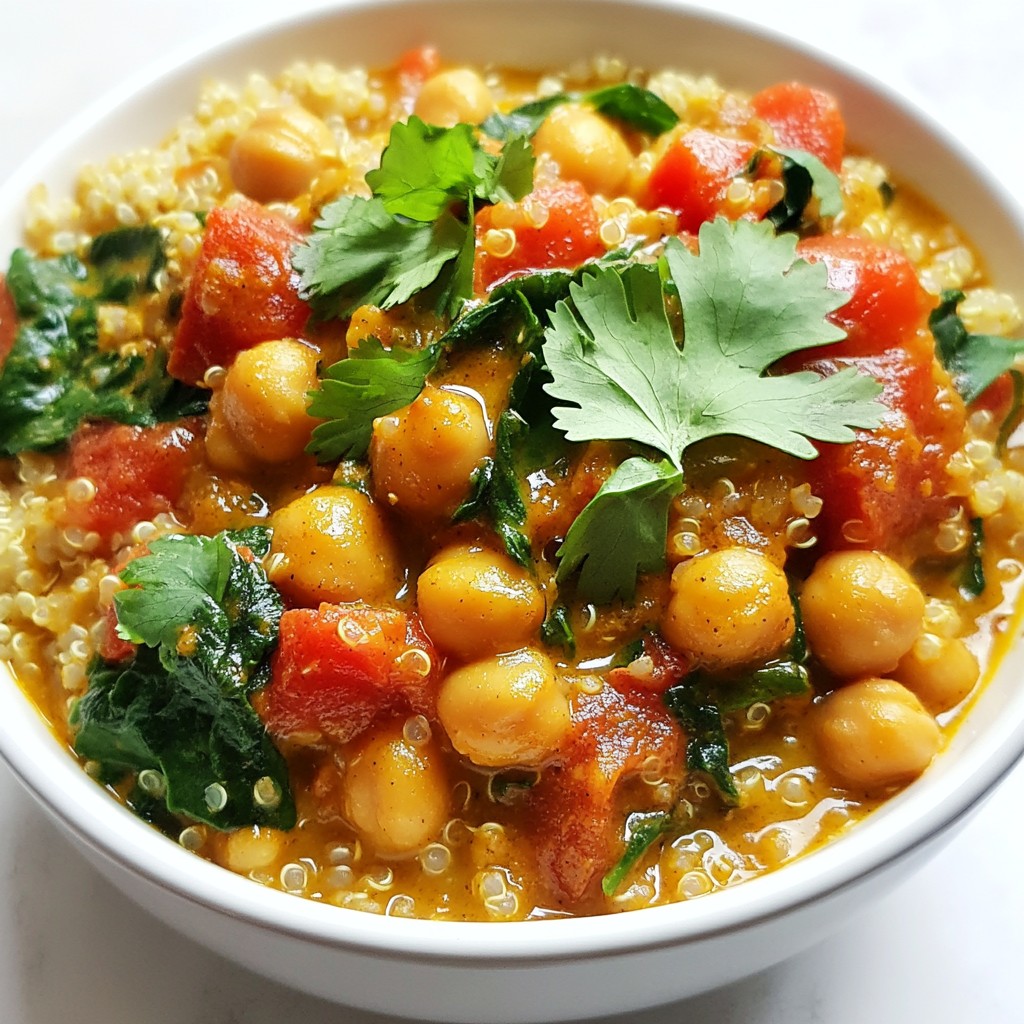 Crockpot Meal Prep Chickpea and Quinoa Curry Delight
