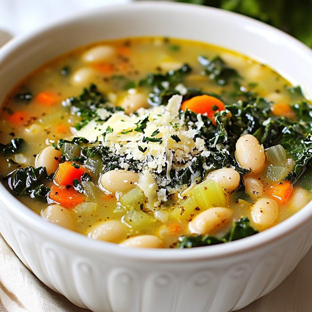 Wholesome Crockpot Kale and White Bean Soup Recipe