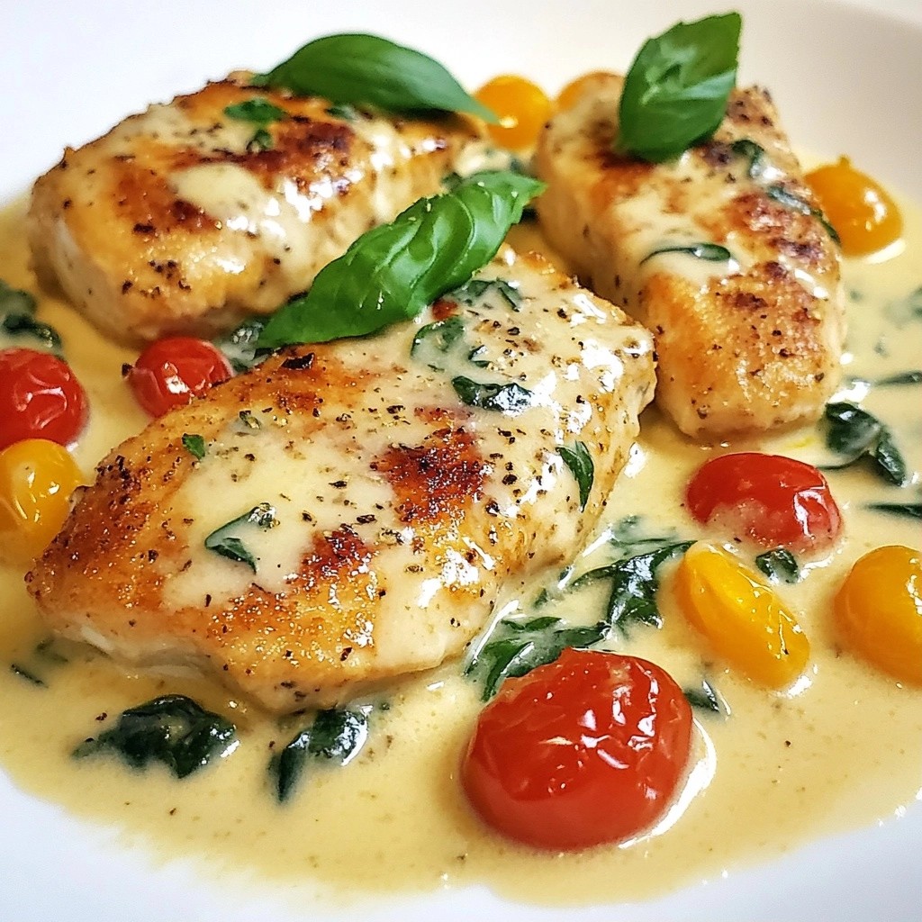 Creamy Slow Cooker Tuscan Chicken and Spinach Delight
