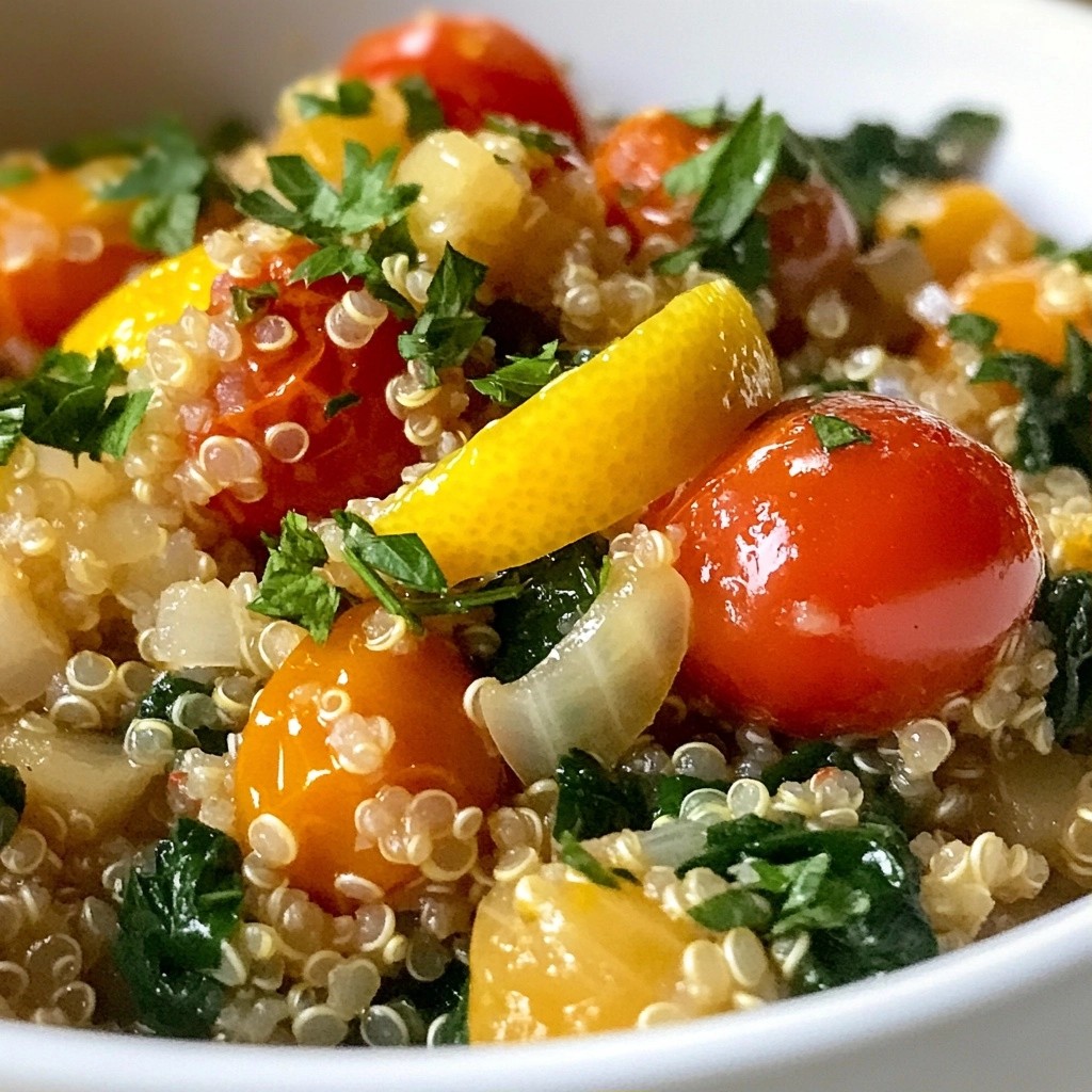 Crockpot Meal Prep Lemon Herb Quinoa Easy Delight