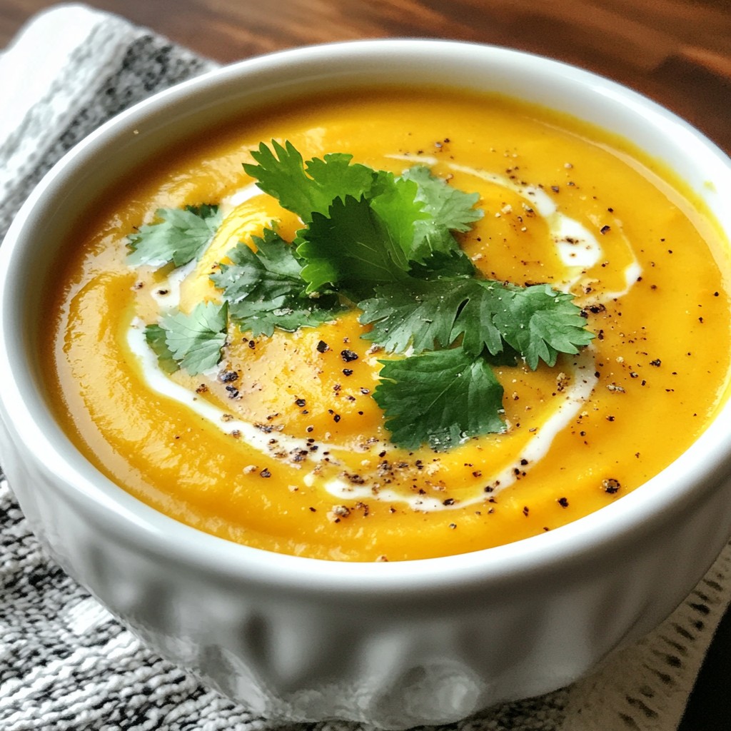 Healthy Crockpot Carrot and Ginger Soup Delight