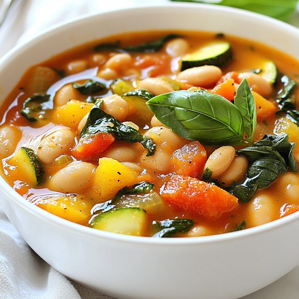 Crockpot Meal Prep Tuscan Bean Stew Easy and Tasty