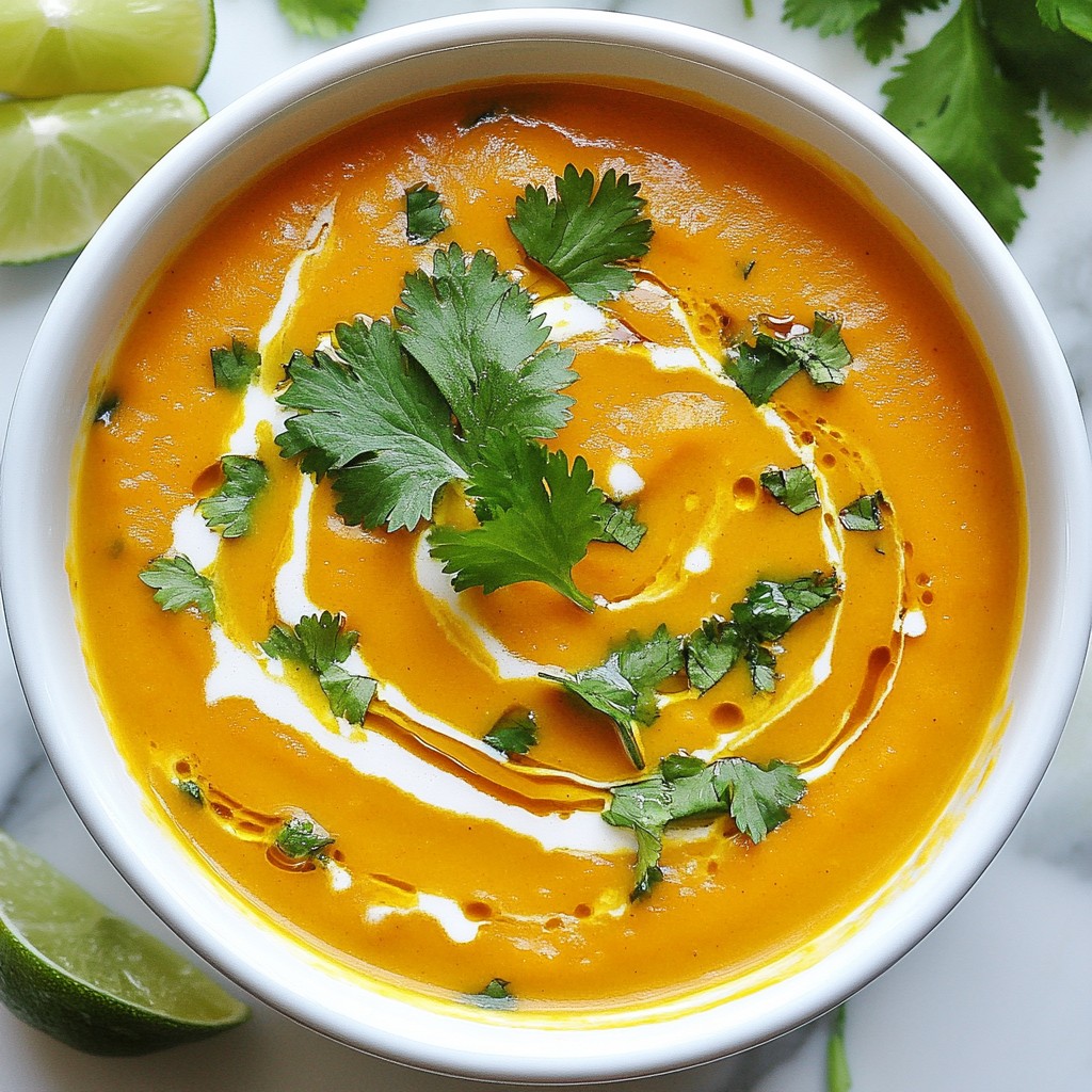 Savory Slow Cooker Carrot Curry Soup Delight
