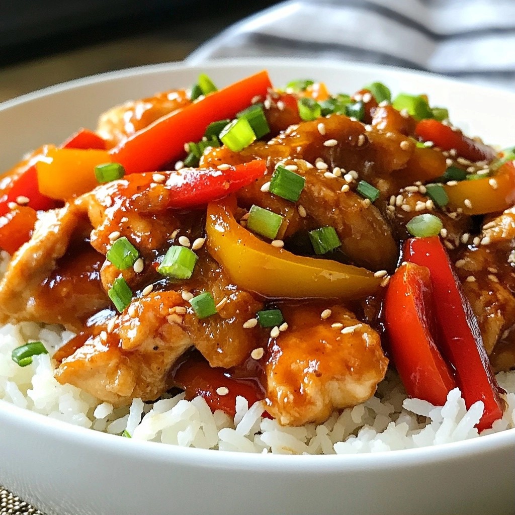 Spicy Quick Crockpot Pepper Chicken Stir Fry Recipe