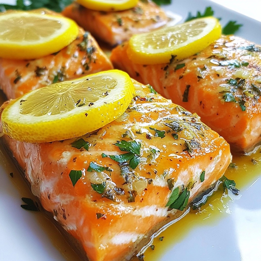 Savory Slow Cooker Lemon Herb Salmon Fillets Recipe