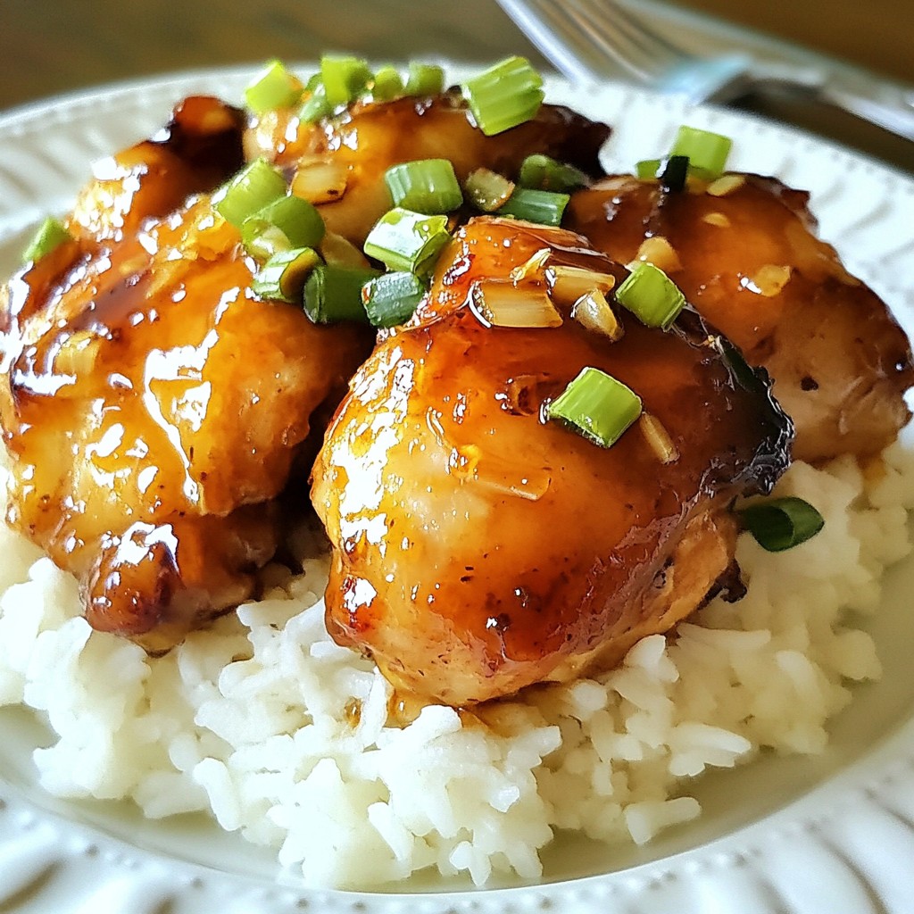 Quick Slow Cooker Honey Garlic Chicken Delight