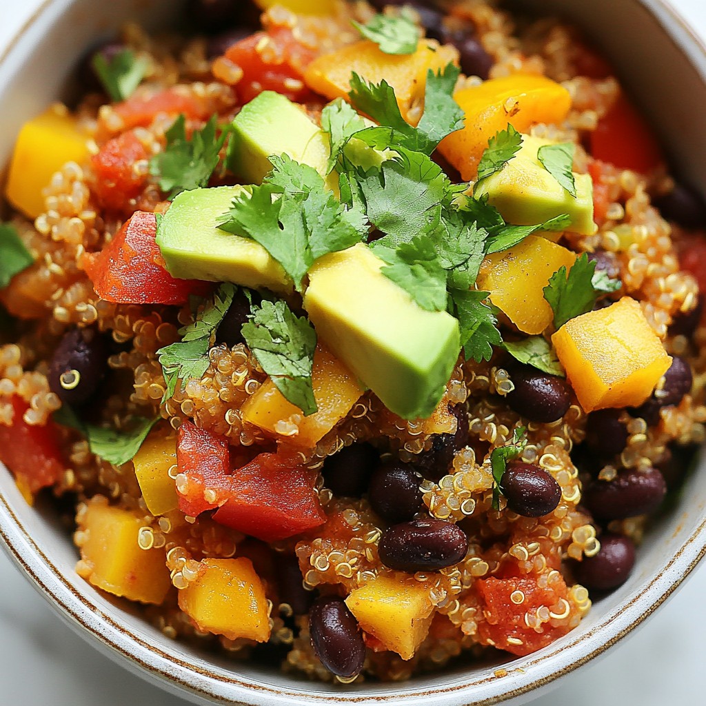 Crockpot Meal Prep Quinoa and Black Bean Stew Recipe