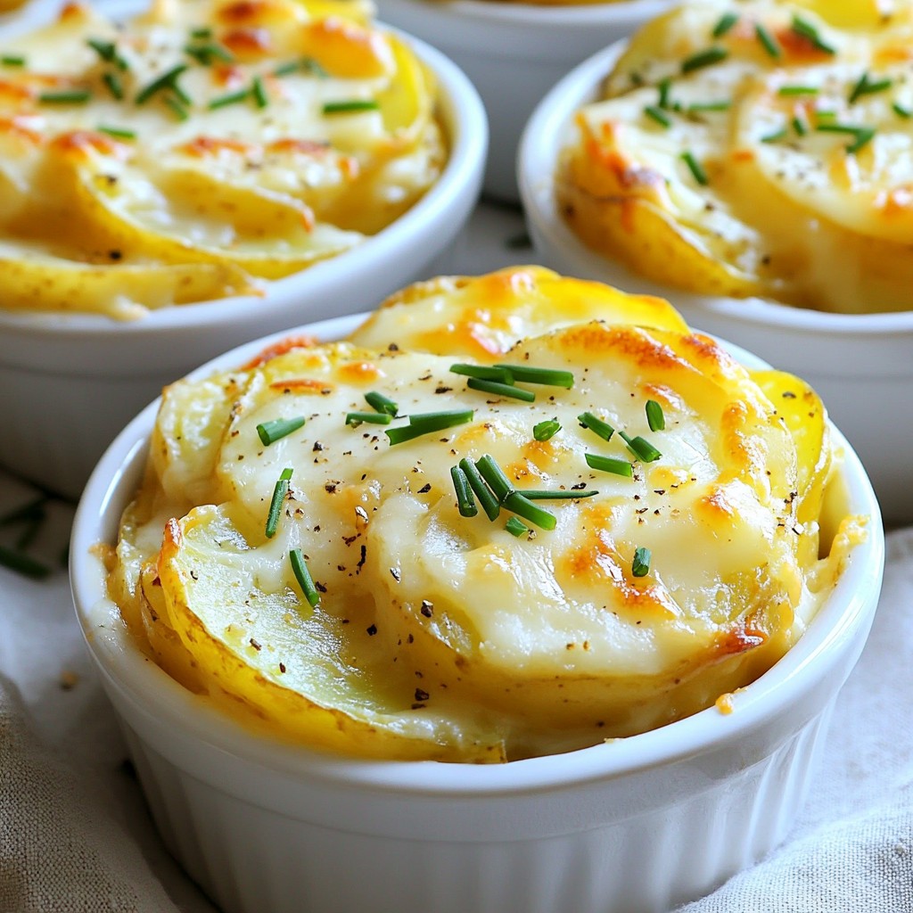 Savory Slow Cooker Potato and Leek Gratin Dish