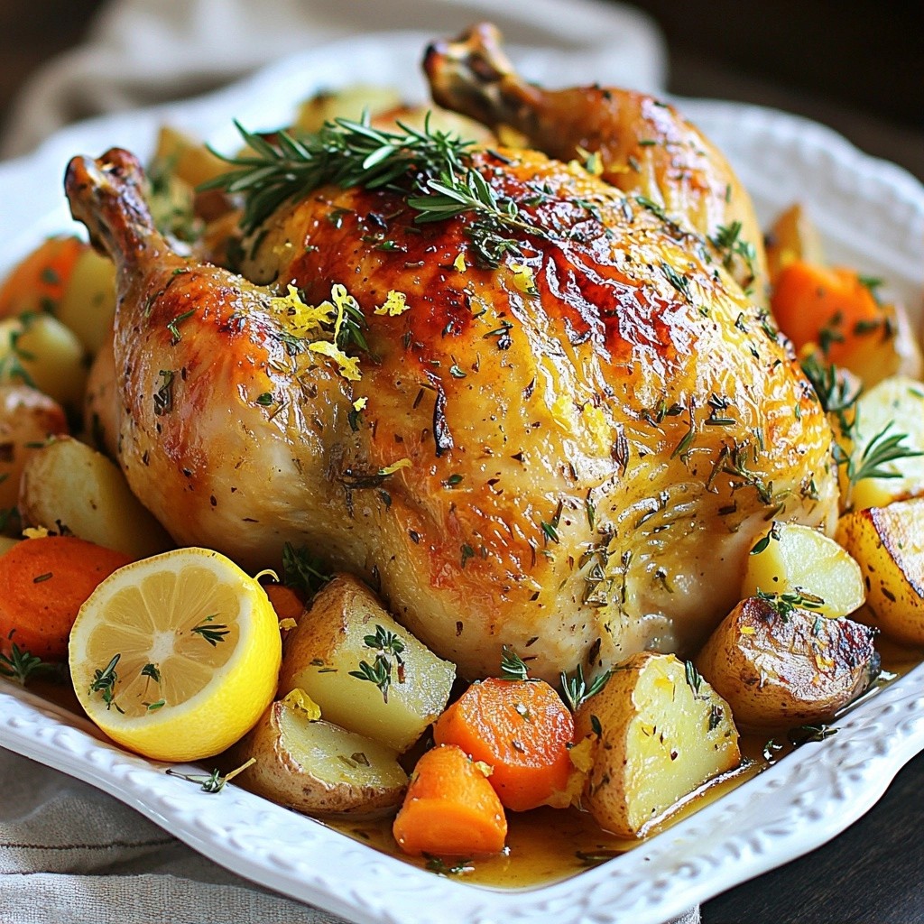 Flavorful Slow Cooker Herb Roasted Chicken Recipe