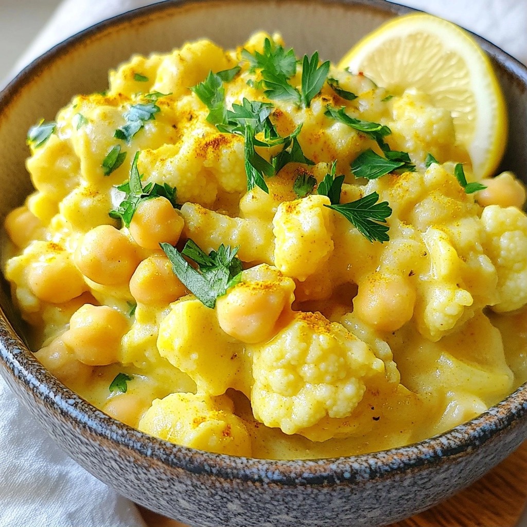 Healthy Crockpot Cauliflower and Chickpea Soup Recipe