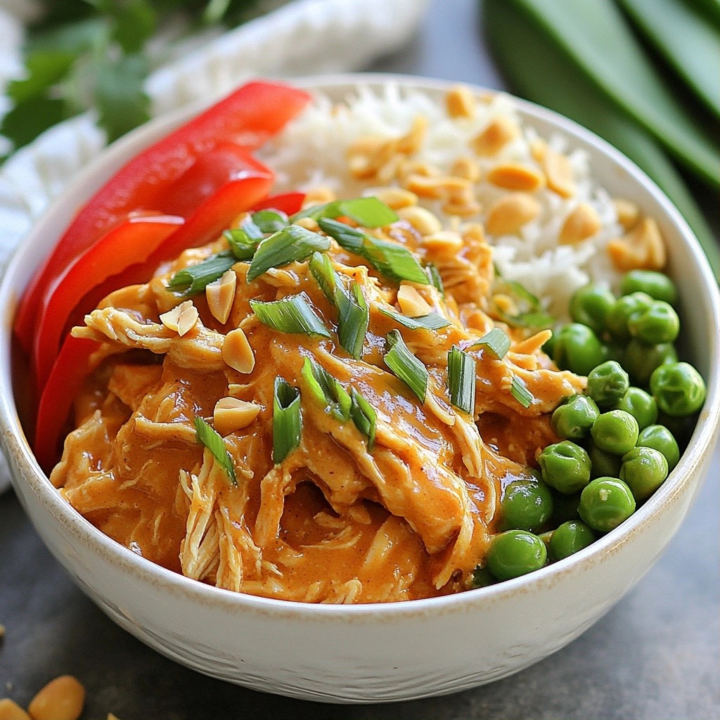 Tender Slow Cooker Thai Peanut Chicken Recipe Guide