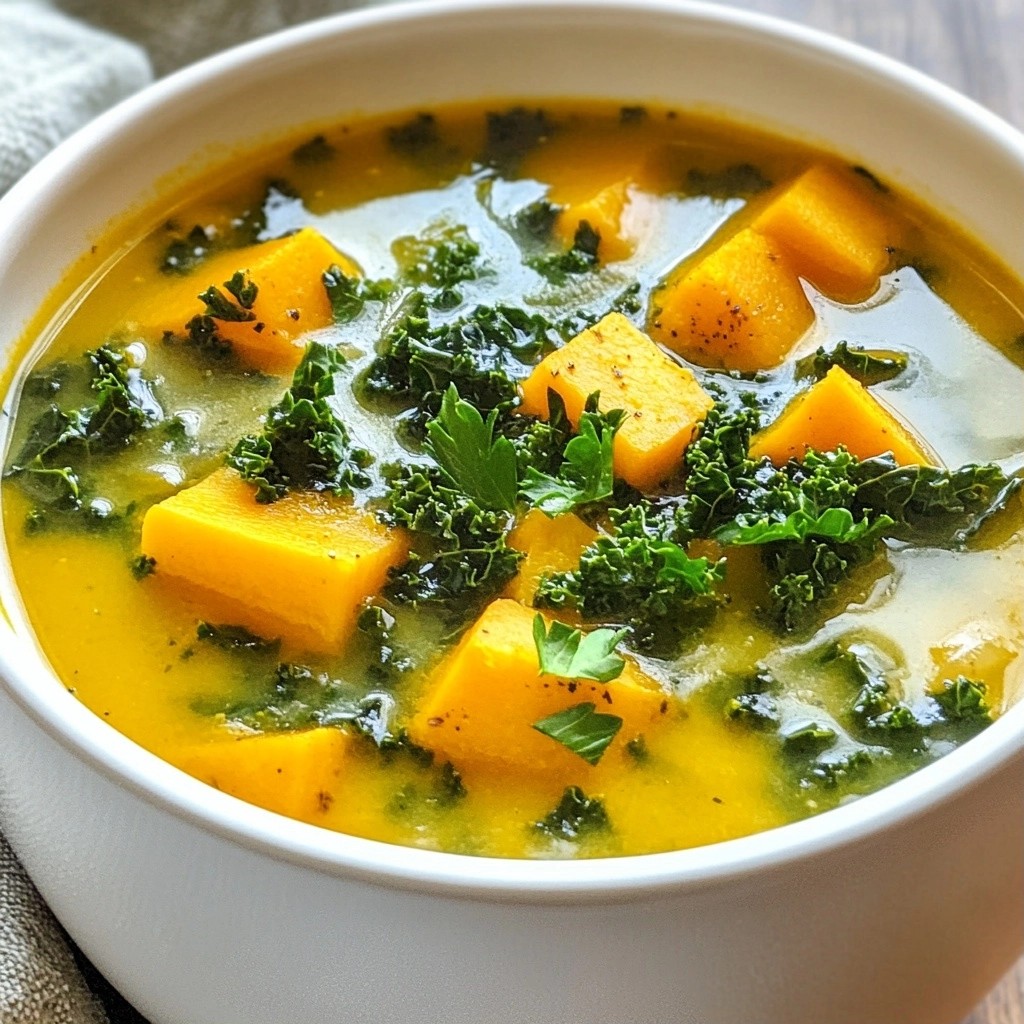 Healthy Slow Cooker Sweet Potato and Kale Soup Recipe