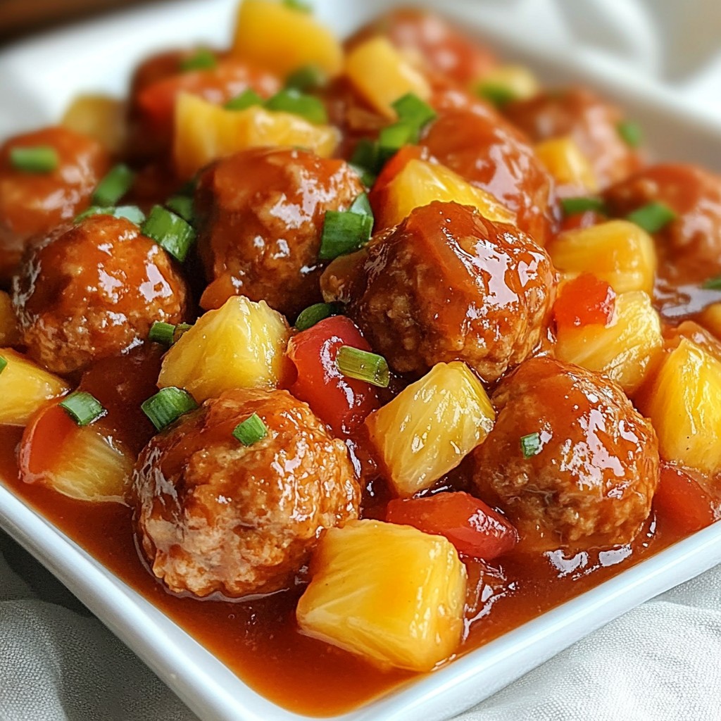 Crockpot Meal Prep Sweet and Sour Turkey Meatballs Delight