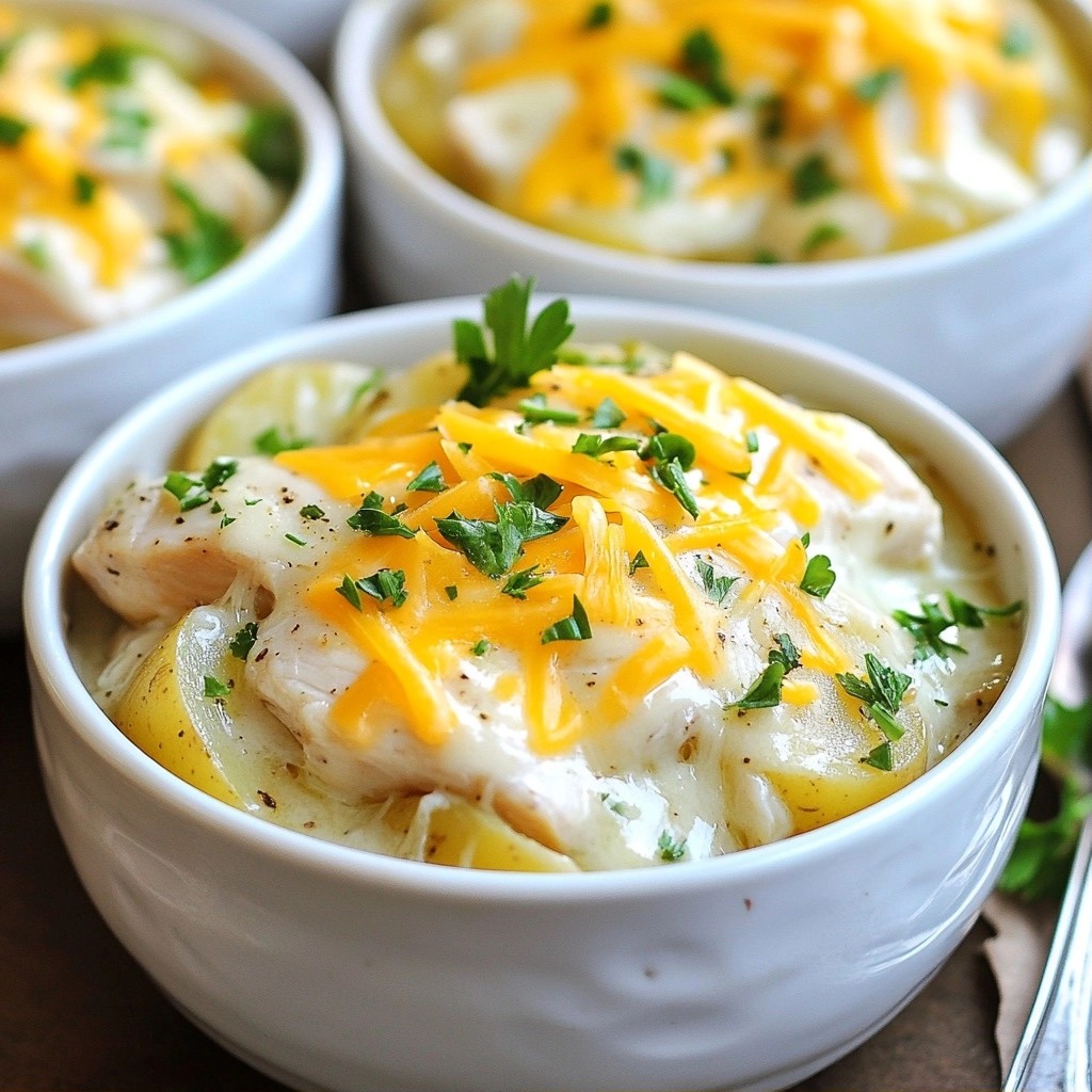 Creamy Slow Cooker Chicken and Potato Bake Delight