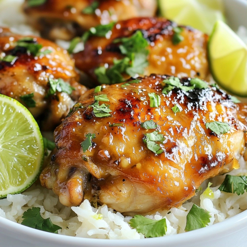 Tender Slow Cooker Ginger Lime Chicken Thighs Recipe