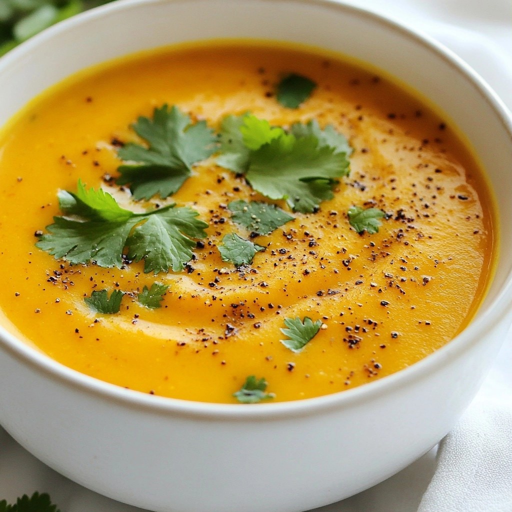 Nutritious Crockpot Carrot and Turmeric Soup Delight