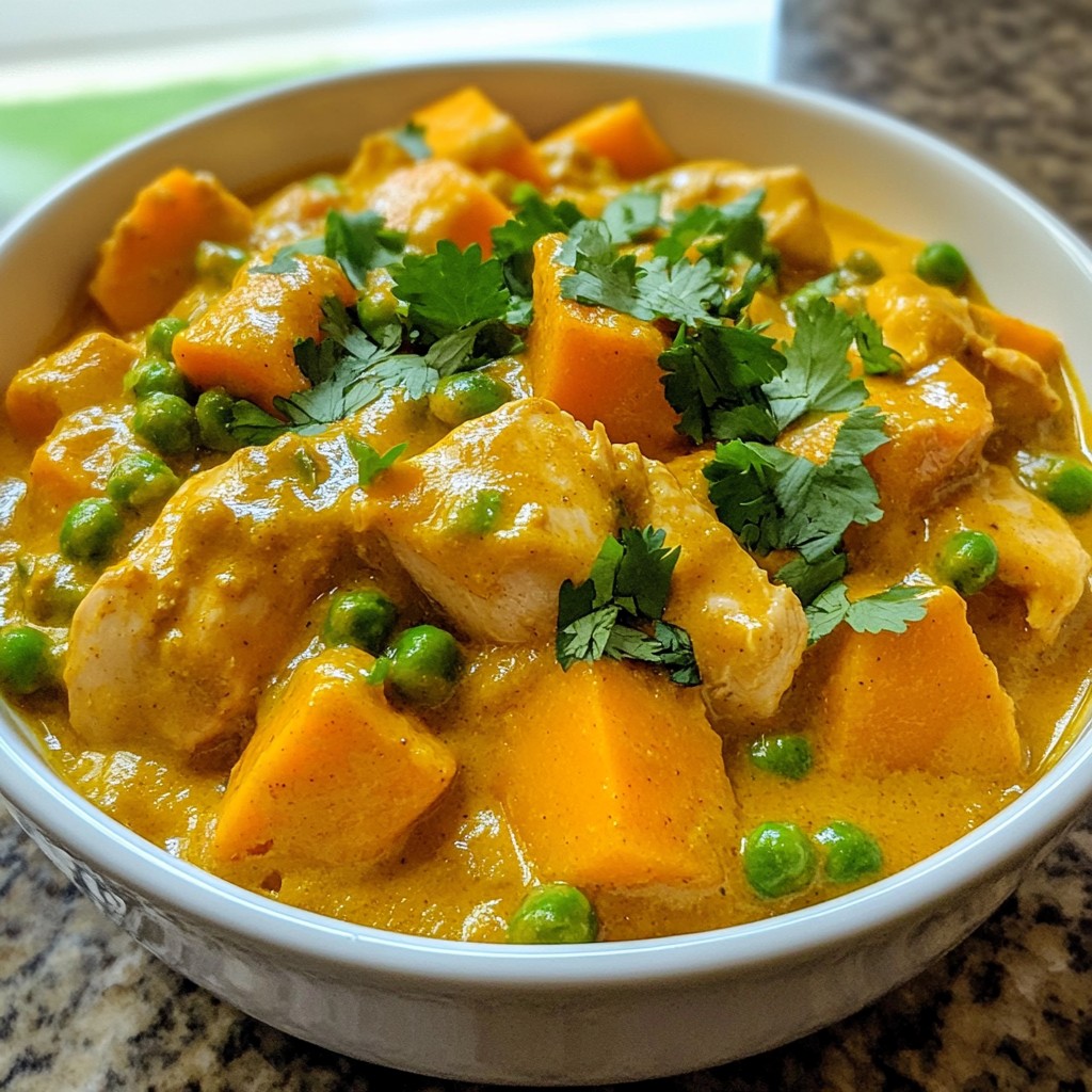 Crockpot Meal Prep Chicken and Sweet Potato Curry Delight