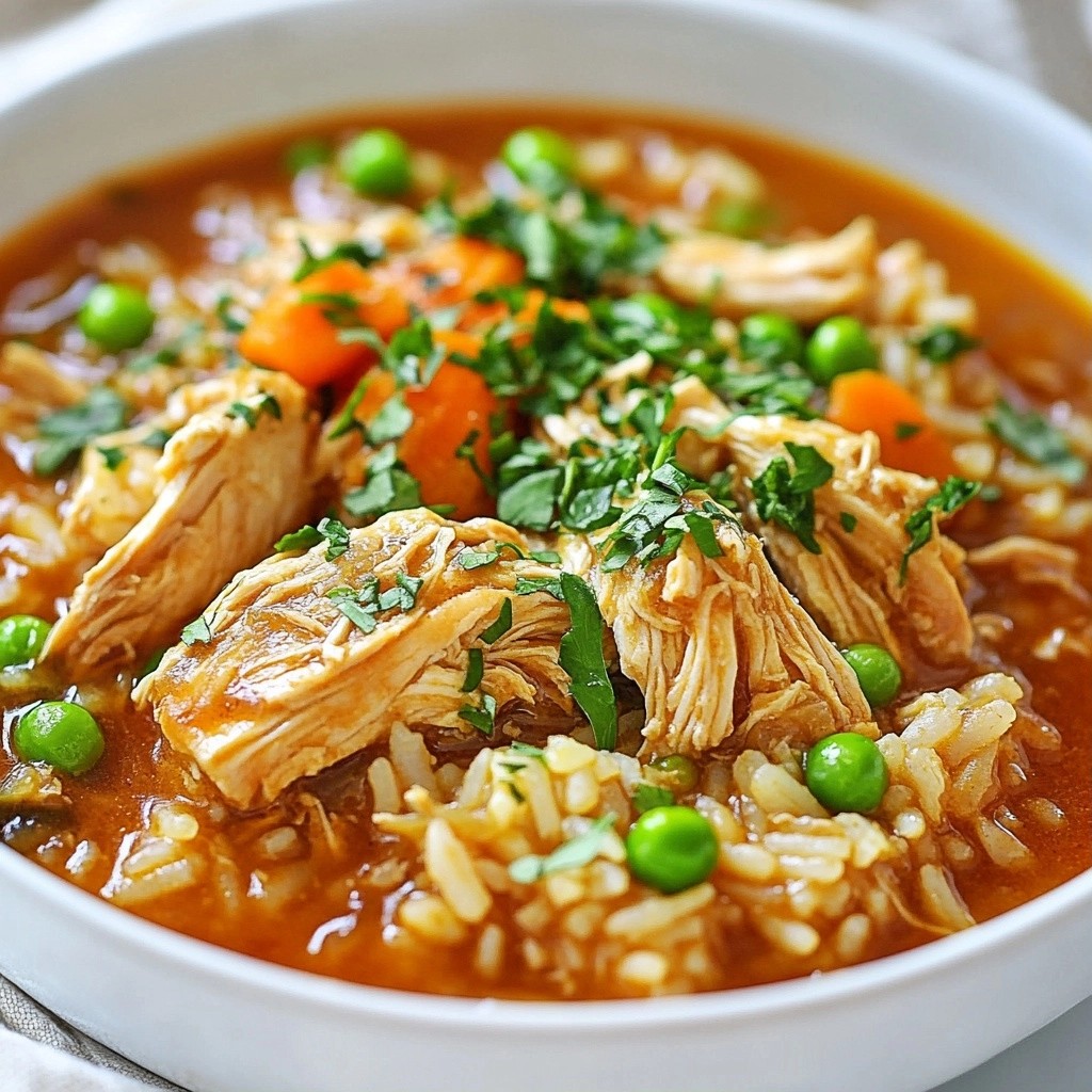 Savory Slow Cooker Chicken and Rice Stew Recipe