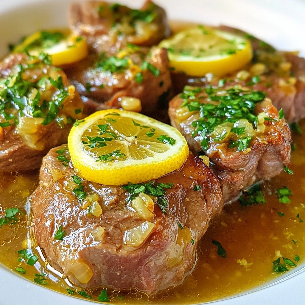 Tender Slow Cooker Lemon Garlic Lamb Delight