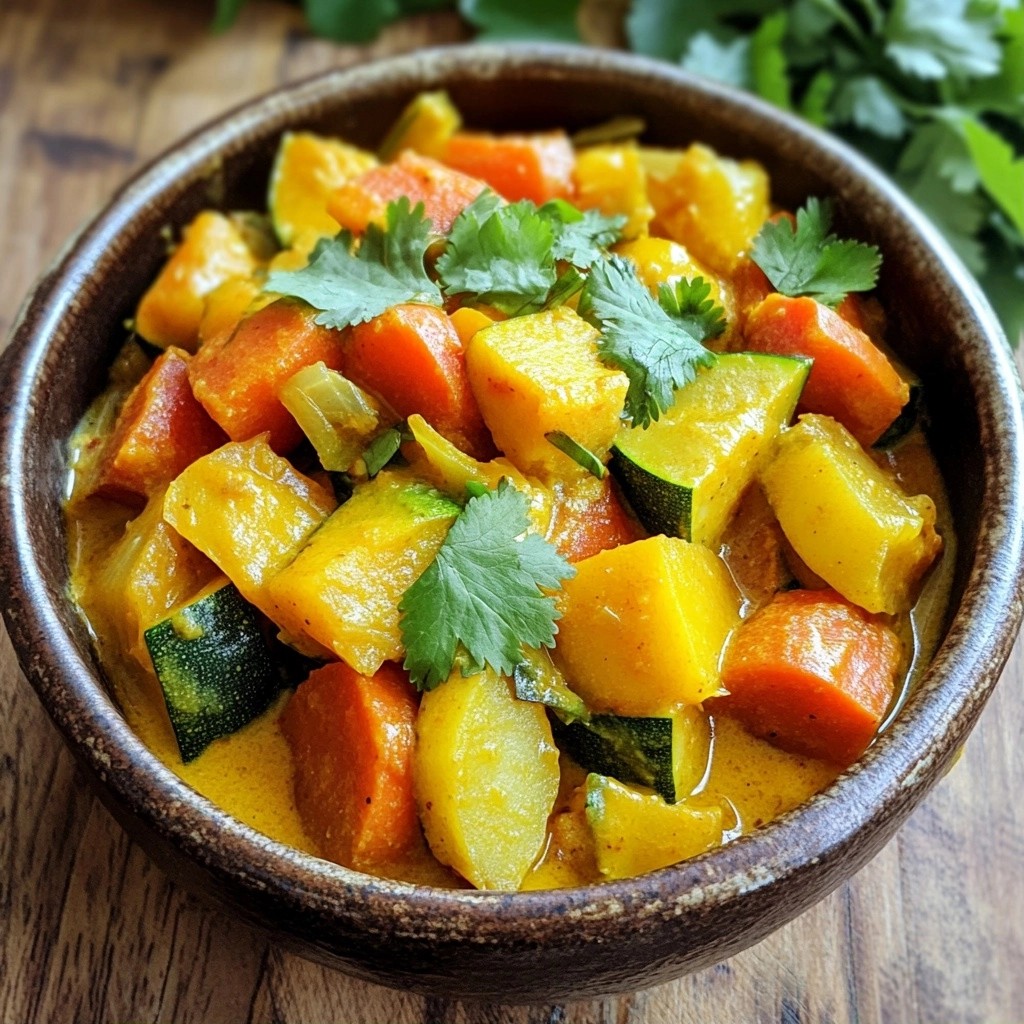 Crockpot Meal Prep Vegetable Curry Easy and Quick Meal