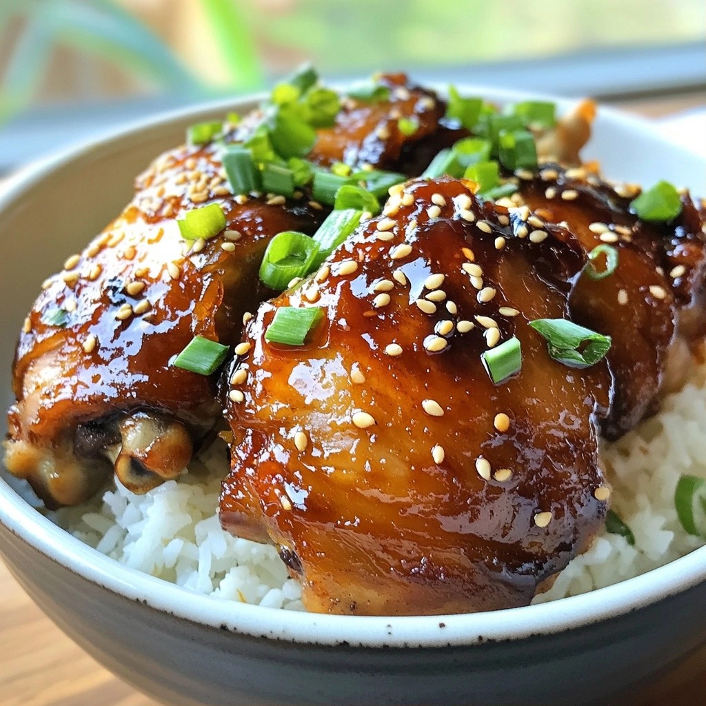 Quick Crockpot Ginger Soy Chicken Thighs Simple Recipe
