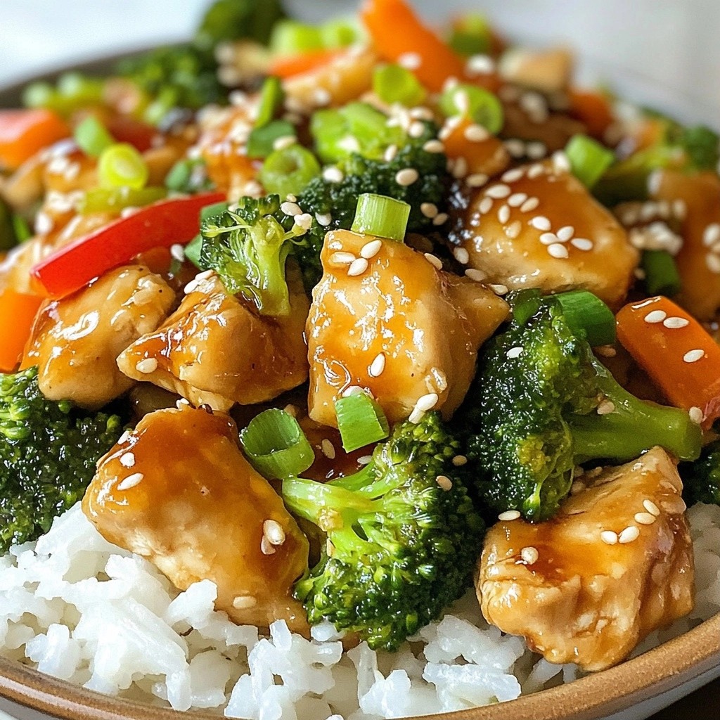 Slow Cooker Chicken and Broccoli Stir Fry Easy Recipe