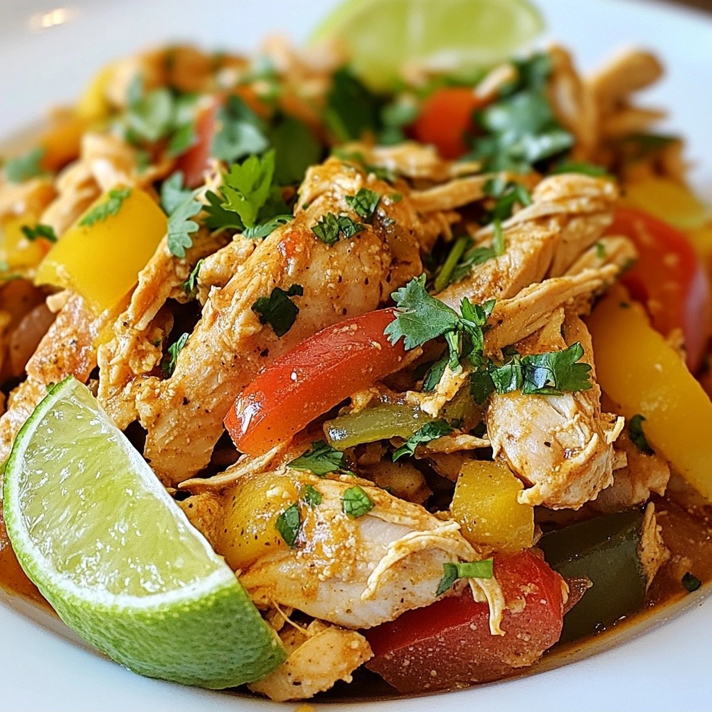 Zesty Slow Cooker Lime Cilantro Chicken Delight