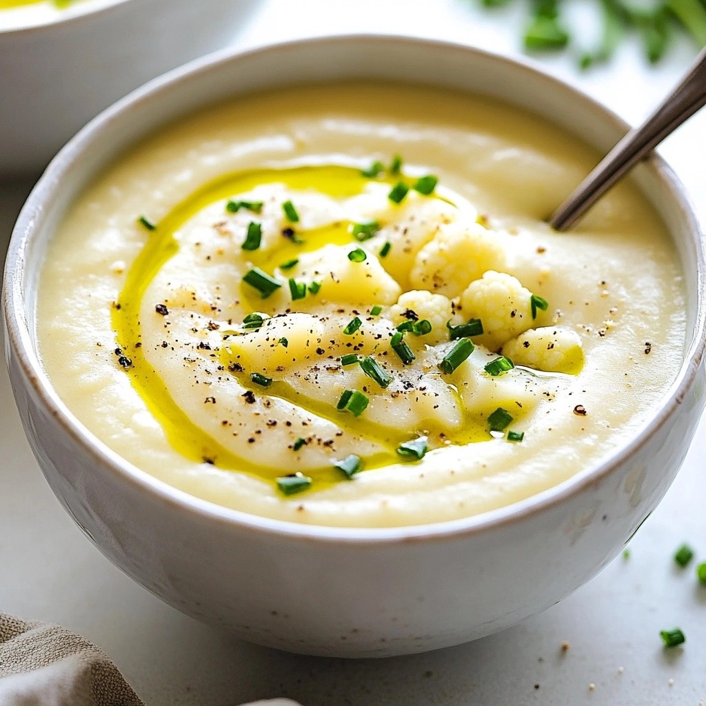 Creamy Slow Cooker Cauliflower and Leek Soup Delight