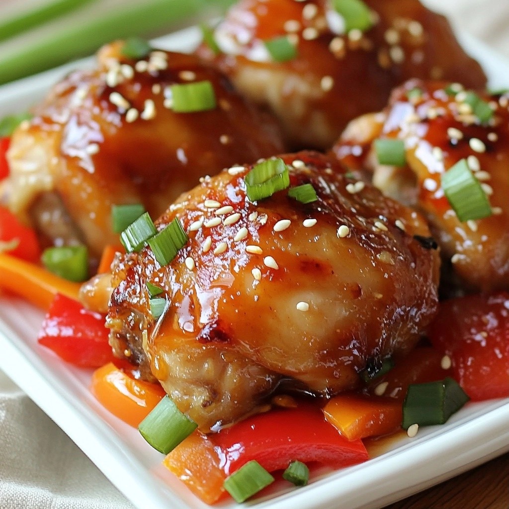 Savory Slow Cooker Ginger Chicken Thighs Recipe Easy