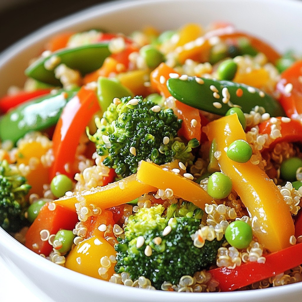 Crockpot Meal Prep Veggie Quinoa Stir Fry Delight