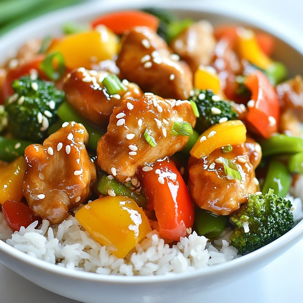Zesty Slow Cooker Orange Chicken Stir Fry Delight