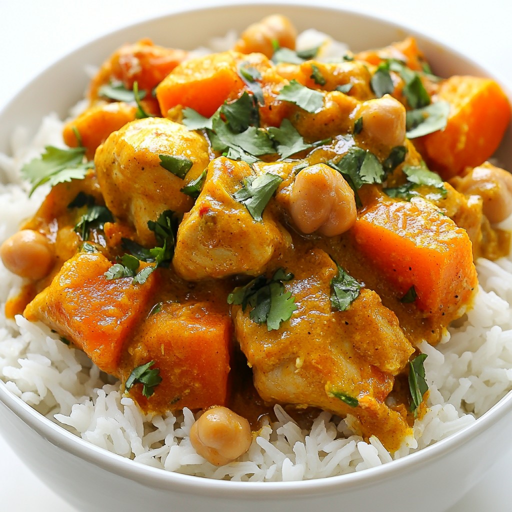 Crockpot Meal Prep Chicken and Sweet Potato Curry Delight