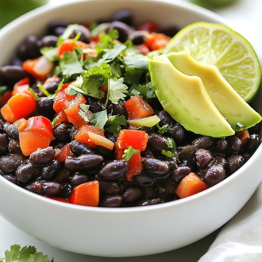 Crockpot Meal Prep Cilantro Lime Black Beans Delight