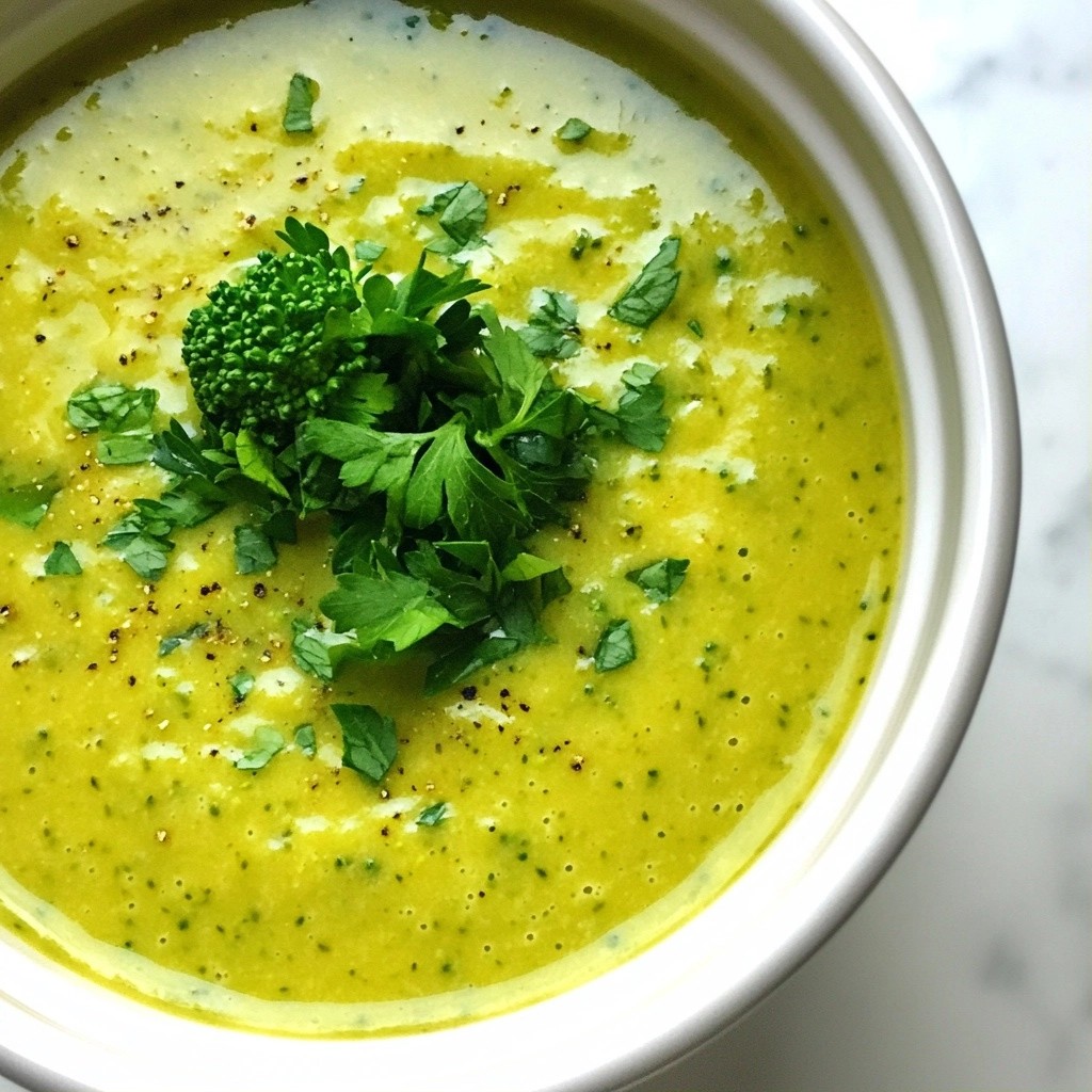 Nourishing Crockpot Broccoli and Pea Soup Recipe