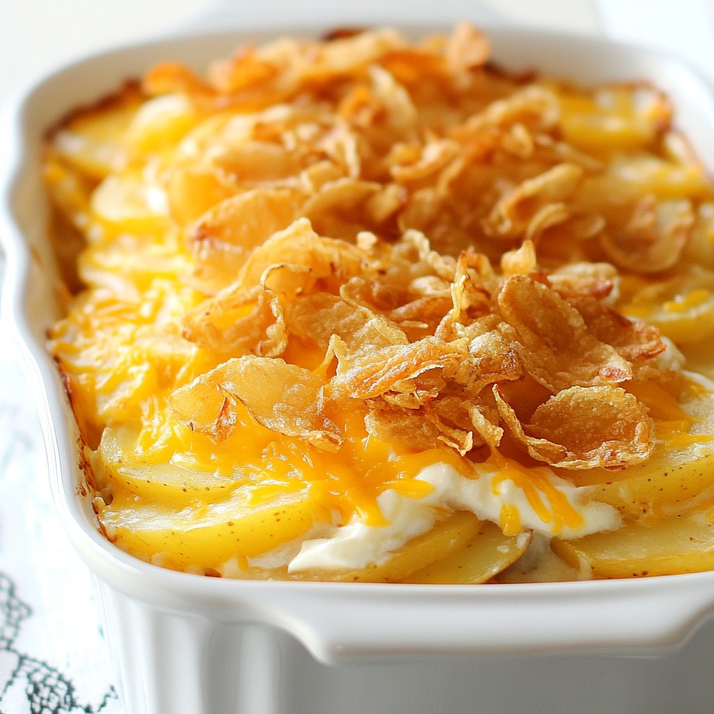 Comforting Slow Cooker Cheesy Potato Casserole Recipe