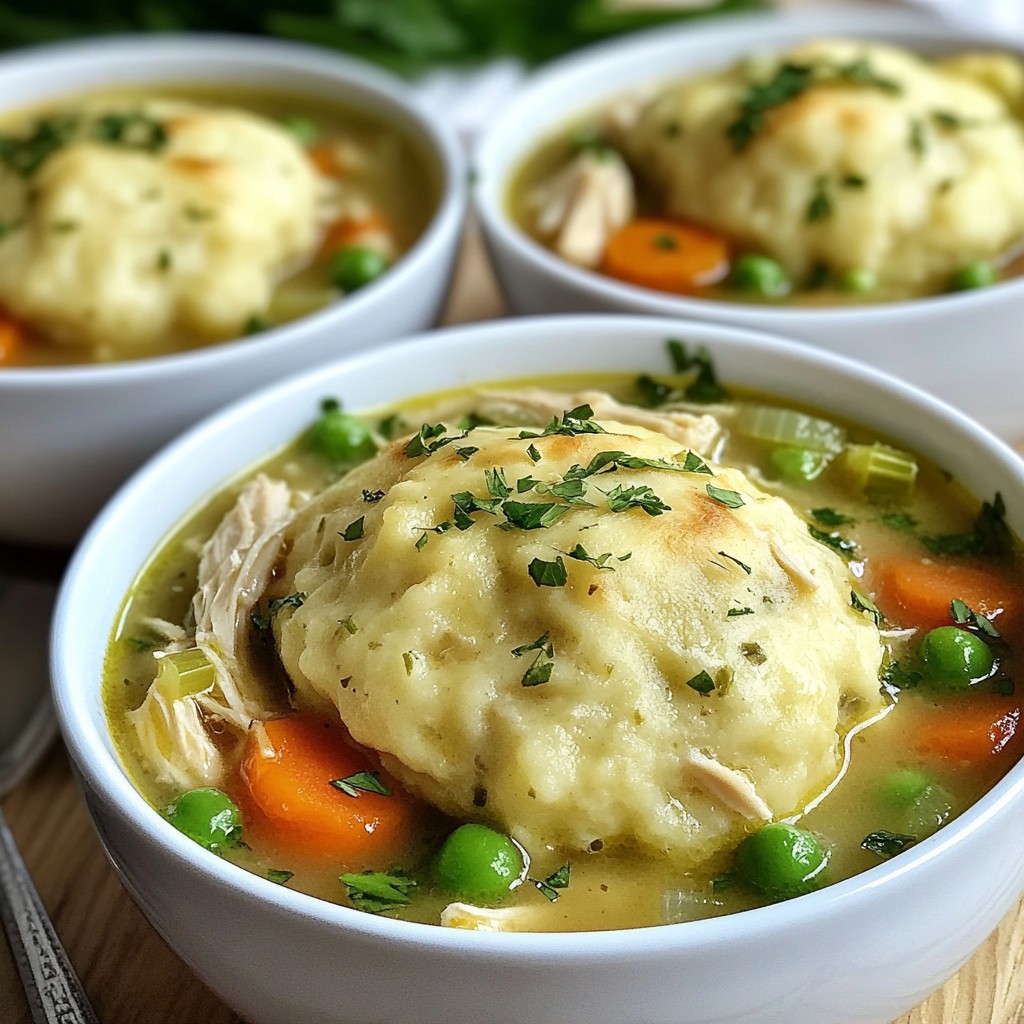 Comforting Slow Cooker Chicken and Herb Dumplings Dish