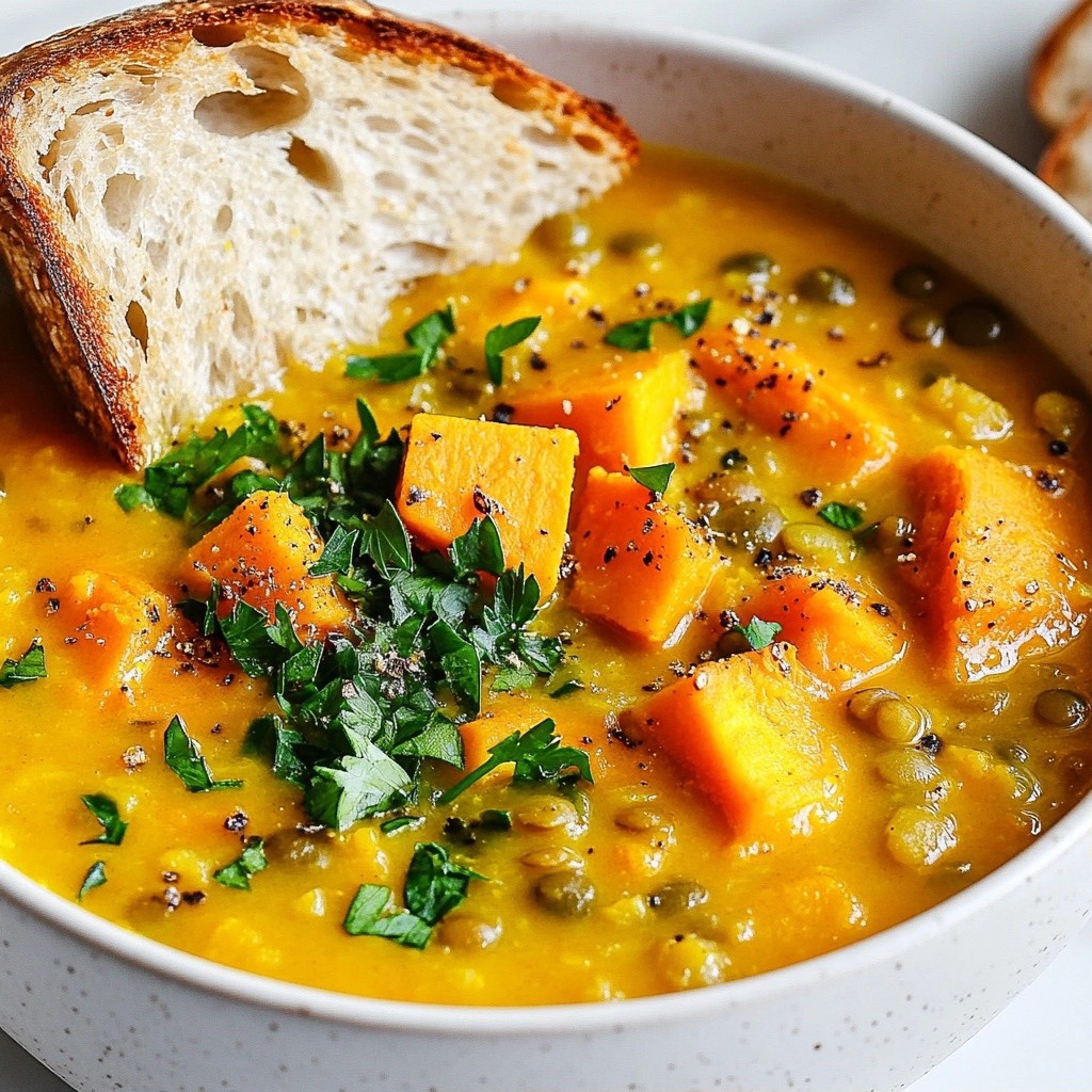 Nutritious Slow Cooker Sweet Potato Lentil Soup Recipe