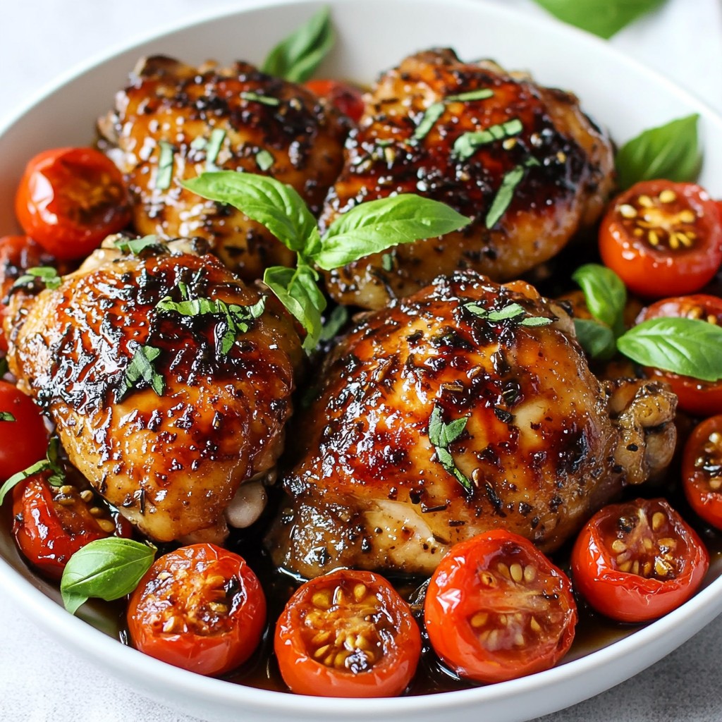 Flavorful Slow Cooker Balsamic Chicken Thighs Recipe