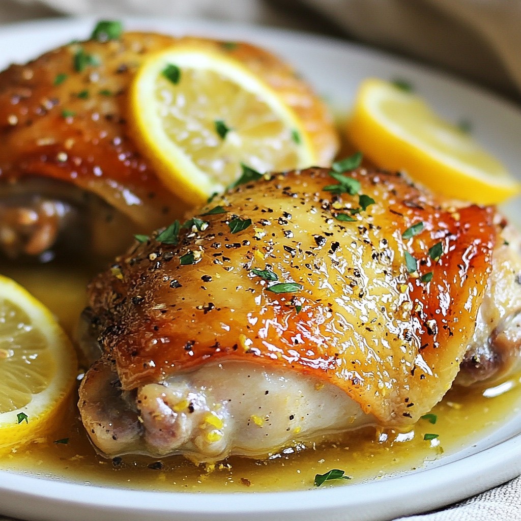 Quick Crockpot Lemon Pepper Chicken Thighs Recipe