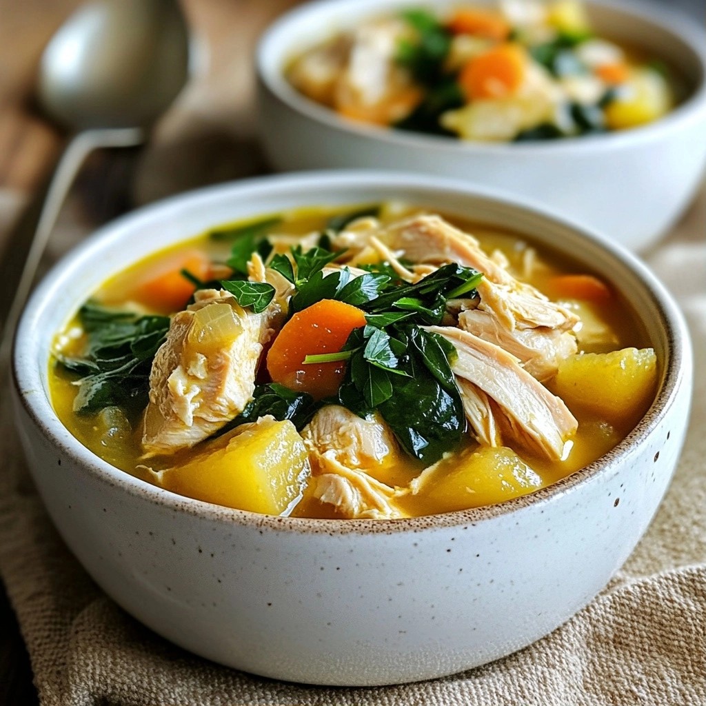 Satisfying Slow Cooker Chicken and Spinach Stew Recipe