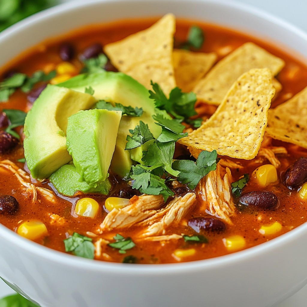 Hearty Slow Cooker Chicken and Corn Enchilada Soup Recipe