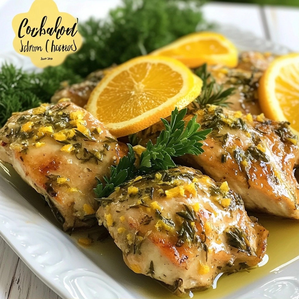 Easy Slow Cooker Herb Citrus Chicken Delightful Meal